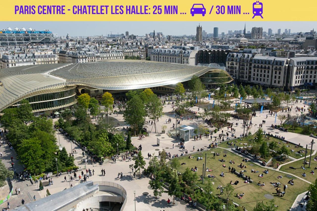 Qhome 1 - Studio Entre Paris Et Disney Вільє-сюр-Марн Екстер'єр фото